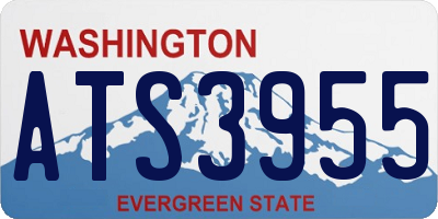 WA license plate ATS3955