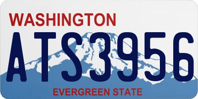 WA license plate ATS3956