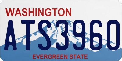 WA license plate ATS3960