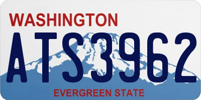 WA license plate ATS3962