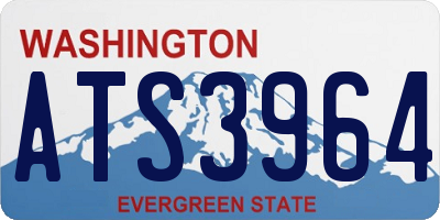 WA license plate ATS3964
