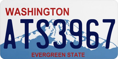 WA license plate ATS3967