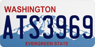 WA license plate ATS3969