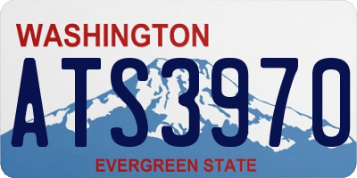 WA license plate ATS3970