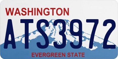 WA license plate ATS3972