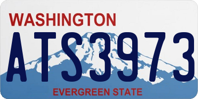 WA license plate ATS3973