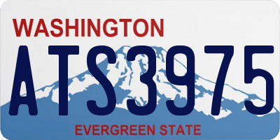 WA license plate ATS3975