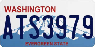 WA license plate ATS3979