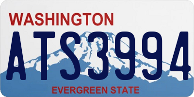 WA license plate ATS3994