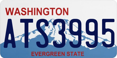 WA license plate ATS3995