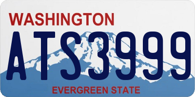 WA license plate ATS3999