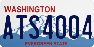 WA license plate ATS4004