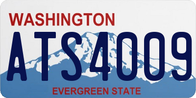 WA license plate ATS4009