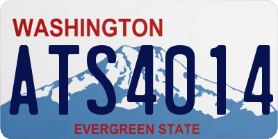 WA license plate ATS4014