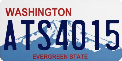 WA license plate ATS4015