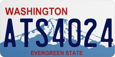 WA license plate ATS4024