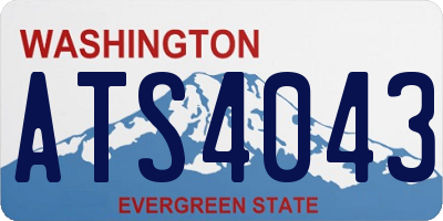 WA license plate ATS4043