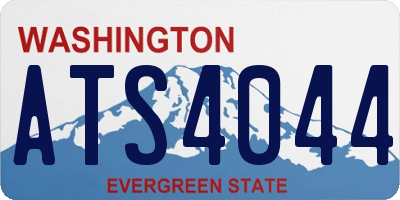 WA license plate ATS4044