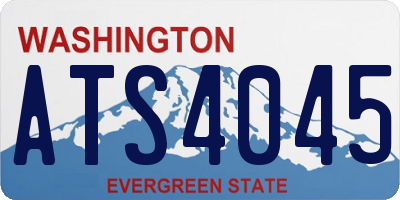WA license plate ATS4045