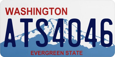 WA license plate ATS4046