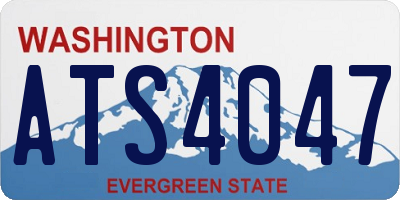 WA license plate ATS4047