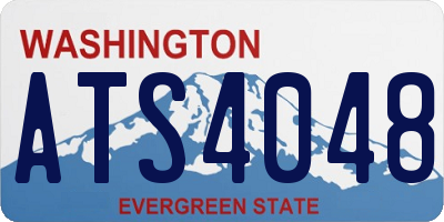 WA license plate ATS4048