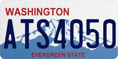 WA license plate ATS4050