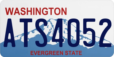 WA license plate ATS4052