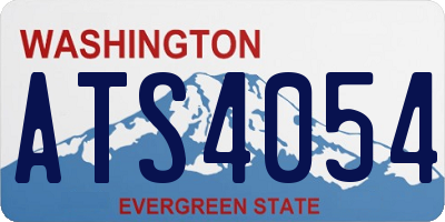 WA license plate ATS4054