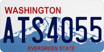 WA license plate ATS4055