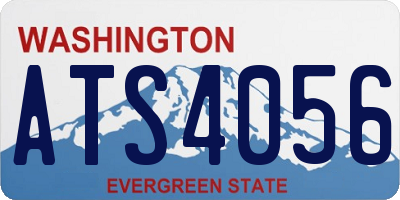 WA license plate ATS4056