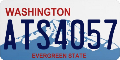 WA license plate ATS4057