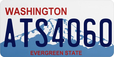 WA license plate ATS4060
