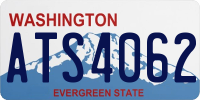 WA license plate ATS4062