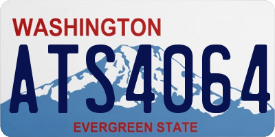 WA license plate ATS4064