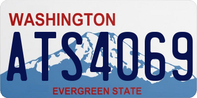 WA license plate ATS4069