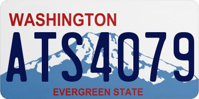 WA license plate ATS4079