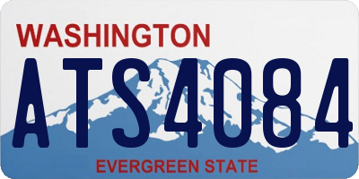 WA license plate ATS4084