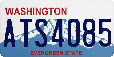 WA license plate ATS4085