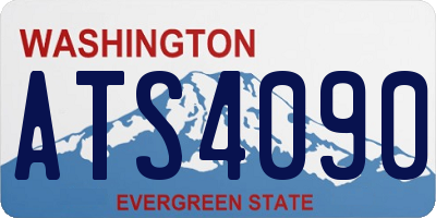 WA license plate ATS4090