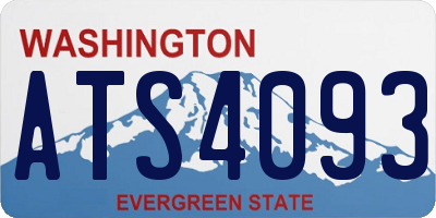 WA license plate ATS4093