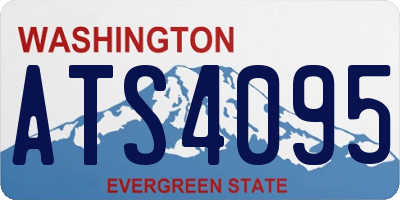 WA license plate ATS4095
