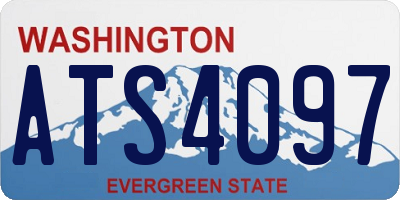WA license plate ATS4097