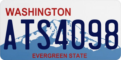 WA license plate ATS4098