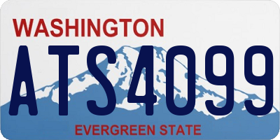 WA license plate ATS4099