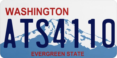 WA license plate ATS4110