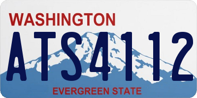 WA license plate ATS4112