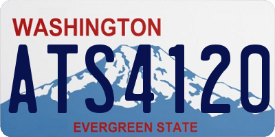 WA license plate ATS4120