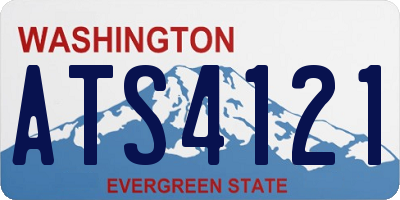 WA license plate ATS4121