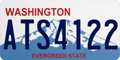 WA license plate ATS4122